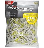 Pride Professional Tee System ProLength Tee, 2-3/4 Inch - 165 Count (Yellow on White)
