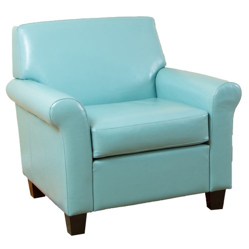 Best Selling  Modern Club Chair, Teal Blue On Sale