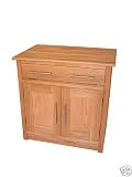 OAK COMPUTER DESK 'LARGE' 2 DOOR 1 FLAP