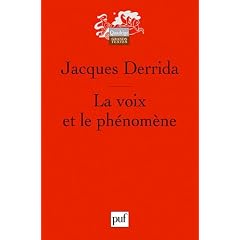 La voix et le ph�nom�ne