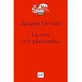La voix et le ph�nom�ne
