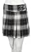 Plaid Pleated Mini Skirt with Fashion Belt Detail (Choose Red, Black or Brown) - New!