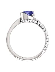 Platinum 7.00x5.00mm Oval Cut Tanzanite and Diamond Ring -- LIFETIME WARRANTY
