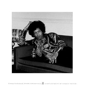 Jimi Hendrix, London, England, 1967 (small) Art Giclee Poster PRINT Unknown 8x8