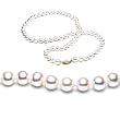 Single Strand 22 Inch 7-8mm White Freshwater Cultured Pearl Necklace