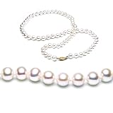 Single Strand 22 Inch 7-8mm White Freshwater Cultured Pearl Necklace