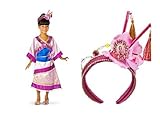 Disney Store Mulan Costume / Dress & Headband / Tiara for Toddler Girls Size XS (4) for 3 - 4 years old Disney Store Mulan Costume / Dress & Headband / Tiara for Toddler Girls Size XS (4) for 3 - 4 years old