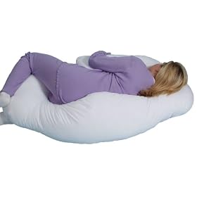 Leachco Snoogle Loop Contoured Fit Body Pillow, Ivory