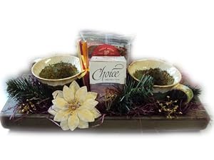 Buy pipes gift baskets. - Well Baskets Tea For Two Gift Tray