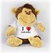 Bild: Affe Pl�schtier mit einem T-shirt mit Aufschrift Ich liebe Harman