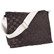 Messenger/Baby Bag - White/Black