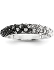 Sterling Silver Swarovski Elements Providence Spirit Domed Ring