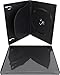 SquareDealOnline - DV3R14BKWT - 3 Disc Standard Size DVD Cases - Black - (10 Cases)