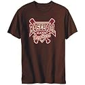 T-Shirt Mens Brown " Baseball Academy Kazakhstan " Countries
