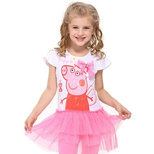New 2014 Summer Peppa Pig Dress for Girl , Girl Dress, Girl Clothing,6 Years