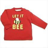 Little Green Radicals Let It Bee Long Sleeve T-shirt in Red
