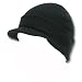 NEW CUFF BLACK Beanie Visor Skull Cap HAT USA
