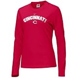 Nike - Nike Cincinnati Reds Red Ladies Classic Logo Long Sleeve T-shirt
