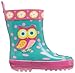 Stephen Joseph Kids Rain Boots, OWL, 11