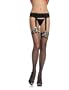 Leg Avenue Fishnet Garterbelt Stockings With Camouflauge Bow And Toy Grenade.