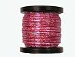 50 yd Fluorescent Red w/ Silver Holographic CraftLace Spool