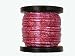 50 yd Fluorescent Red w/ Silver Holographic CraftLace Spool