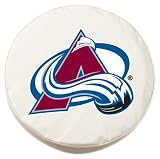 NHL Colorado Avalanche Tire Cover (White,Universal Small)