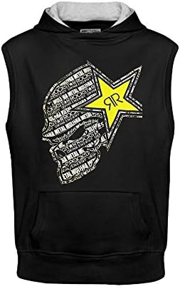 Neyyto Rockstar Energy Drink Men's Sleeveless Hoodie