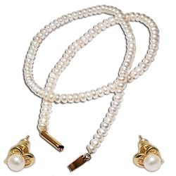 Pearl Necklace Beaded Indian Jewelry (pearl208)