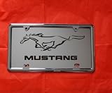 MUSTANG PONY LICENSE PLATE WITH FREE CHROME FRAME