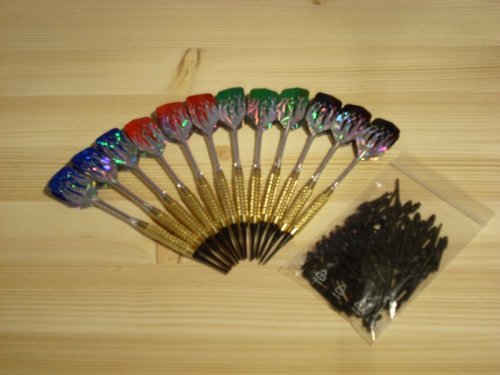 1 x 12 Dartpfeile und 100 Spitzen