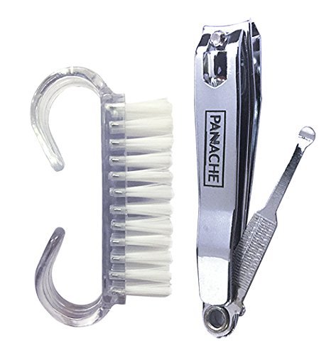 PANACHE Nail Care Combo ,Nail Cutter &amp; Nail Brush, Personal Care Tools &amp; Accessories, Nail Tools for Manicure Kit &amp; Pedicure Kit, Nail Brushes, Clippers &amp; Trimmers