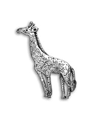 Sterling Silver Giraffe Pin by The Magic Zoo