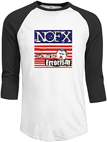 War On Errorism NOFX Men 3/4 Sleeve Raglan Tee Shirts Summer