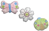 NoJo Ladybug Lullabye 3 Piece Wall Hanging Set - Pink
