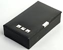 Dulwich Designs 69289 Black Leather Cufflink Box