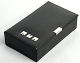 Dulwich Designs 69289 Black Leather Cufflink Box