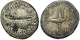 Mark Antony, Triumvir and Imperator, 44 - 30 B.C., LEG VI - Ferrata, the Ironclad; Silver Denarius