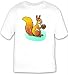 T-shirt with wildlife, squirrel, rodent, eating, animal, foraging