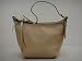 COACH BLEEKER PATENT LEATHER TOP HANDLE POUCH 44715-DTONE/BEIGE