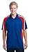 SPORT-TEK Mens Tricolor Micropique Sport-Wick Polo, Medium, True Red/Black/White