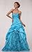 #1816 Turquoise Strapless Lace Wedding Pageant Bal...