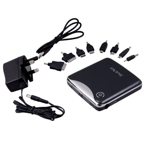 TeckNet® iEP392 Dual-Port 12000mAh External Power Bank For Apple iPad 2, iPad, iPhone 4G 4GS, iPhone 3G 3GS, iPod Touch (1G 2G 3G), Motorola Droid X Eris, HTC EVO Android Phones, Blackberry (Curve, tour, storm, bold)- Black