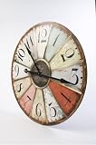 Retro Style Giant Wall Clock in Multicoloured Panels