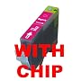 Canon CLI-8 Compatible Magenta Ink Cartridge w/ Chip for Pixma MP500 MP530 MP600 MP800 iP4200 iP4300 iP4500 iP5200 iP5200