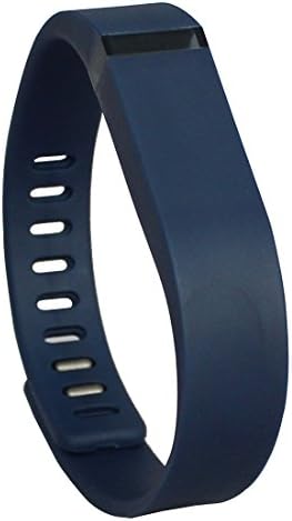 COWBOYCOOL Replacement Vivid Color Wristband with Clasp for Fitbit Flex Activity & Sleep Tracker (NO Tracker) (Navy, Small)