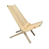 GloDea X36P1NS1 Lounge Chair, Natural, Set of 1