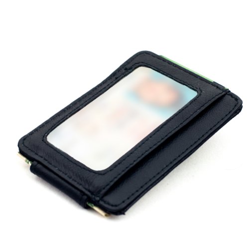 Leather Money Clip & Credit Card Holder - Top Grain Cowhide Leather