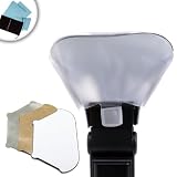 EasyLighting 3 Color Bounce and Soft Screen External Flash Diffuser for Sony SLT A37 / A37K , A57 / A57K , A65 , A77 and Many More Sony Digital SLR Cameras! ** Includes Microfiber Cloth and Accessory Bag! **