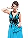 Ever Pretty V-neck Printed Chiffon Ruched Empire Line Maxi Party Dress 09641